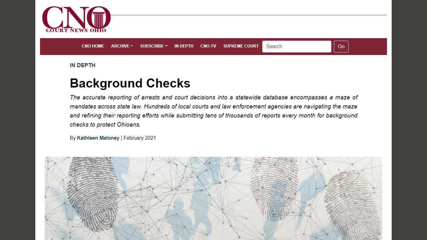 Background Checks - Court News Ohio
